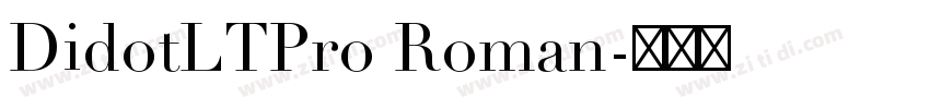 DidotLTPro Roman字体转换
